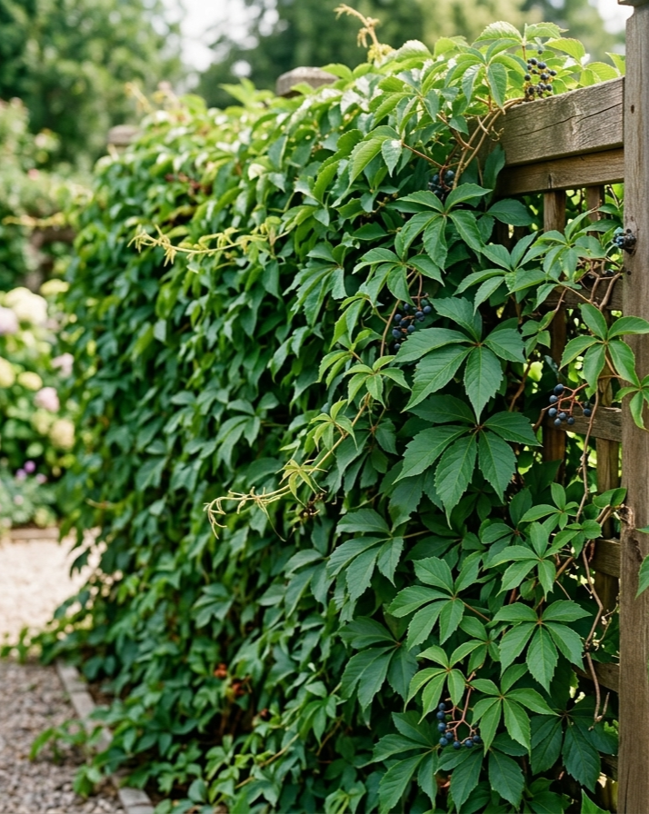 Виноград девичий (Parthenocíssus quinquefolia)