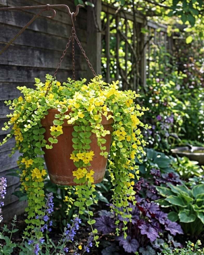 Вербейник монетчатый (Lysimachia nummularia) Вербейник монетчатый (Lysimachia nummularia)