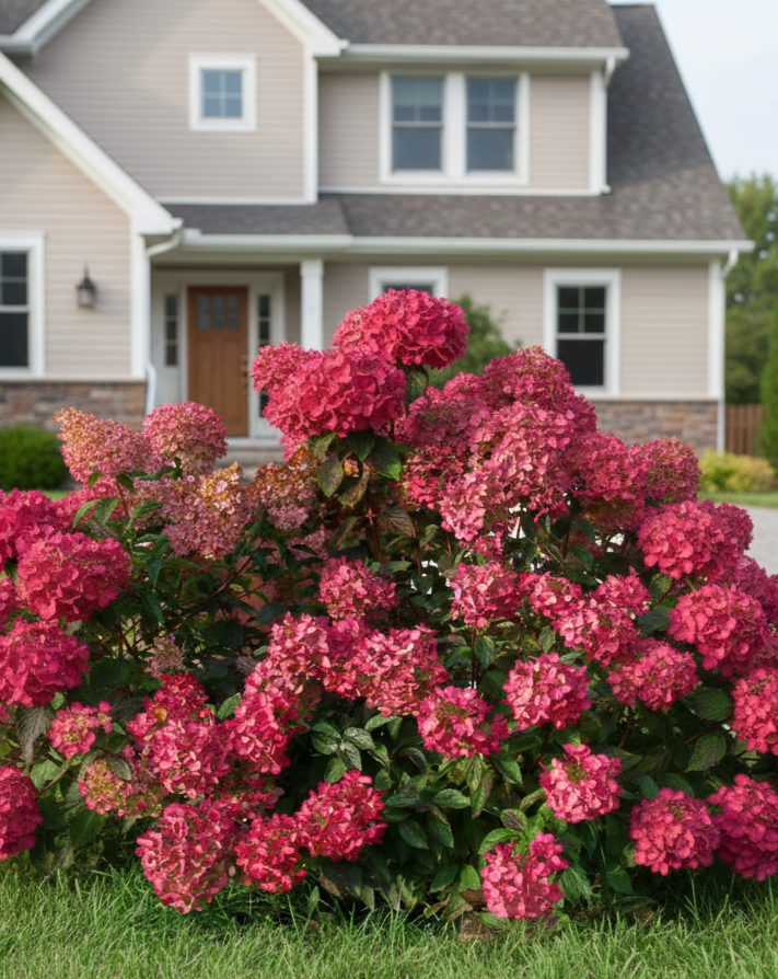 Гортензия метельчатая (Hydrangea paniculata) Diamant rouge