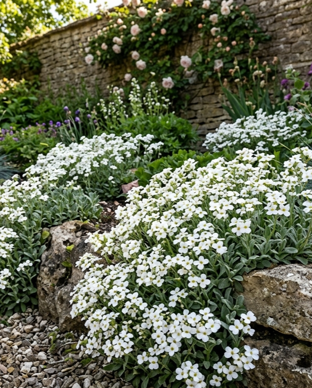 Арабис кавказский "Кэтволк Вайт" ( Arabis Caucasica Catwalk White)